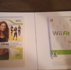 Wii balance board board and games Wii fit
